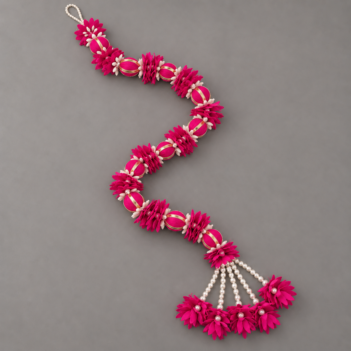 Bright pink floral hanging — hero view